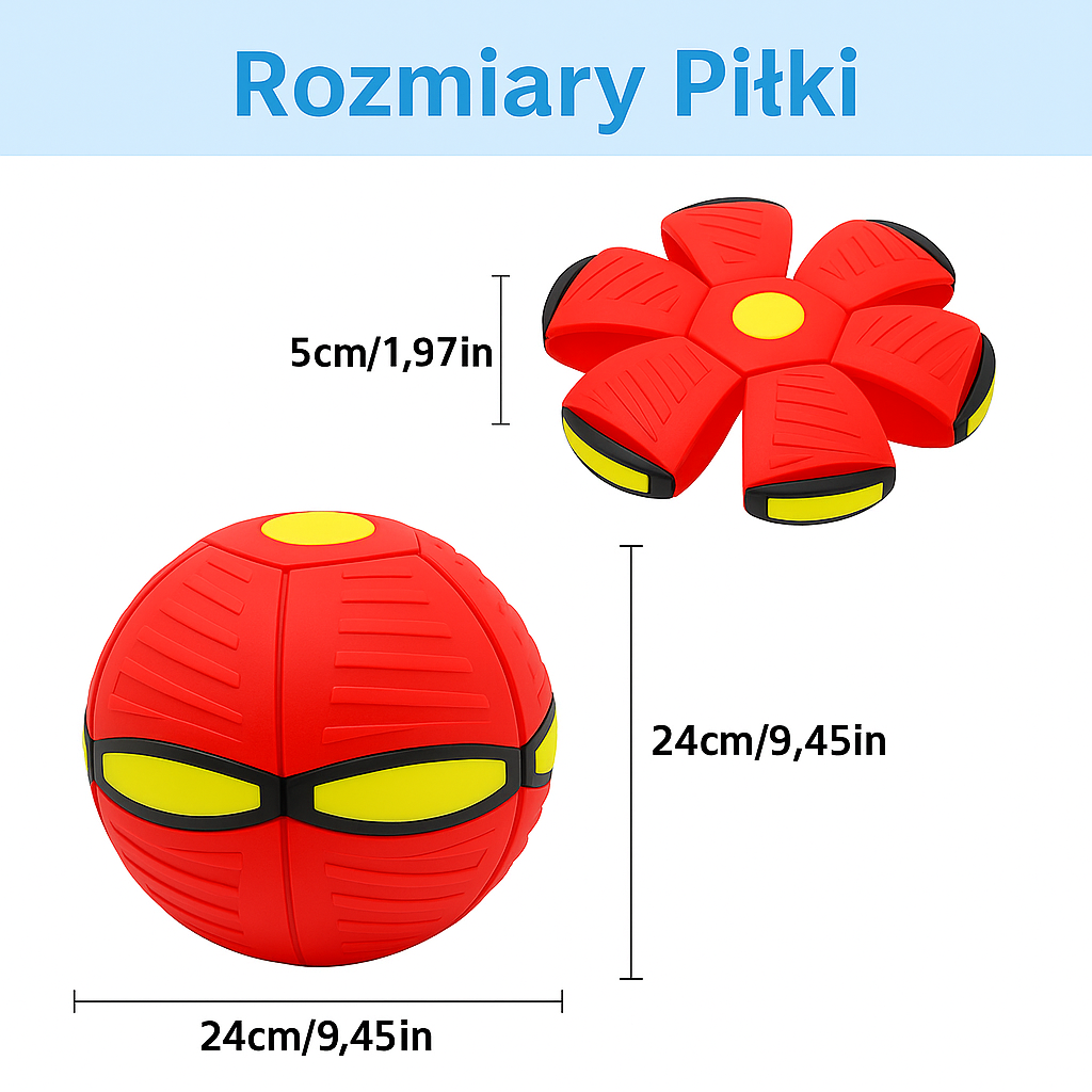 Magiczna Piłko-Frisbee – Zmienia kształt w locie